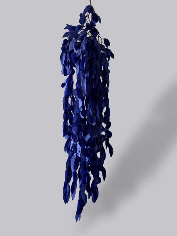 Suspended blue work by Maribel Portela
